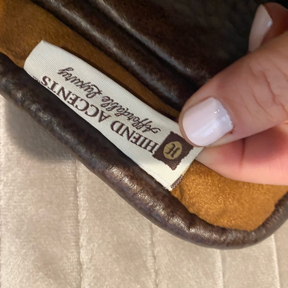 HiEnd Accents Faux Leather Euro Sham. NWT - Picture 6 of 7